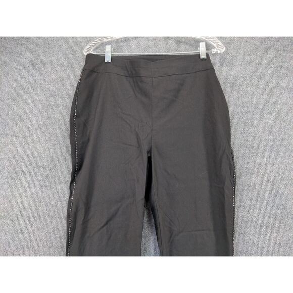 Chico's Womens Pull On Pants Size 1.5 10R Black Rayon Blend - Picture 6 of 12